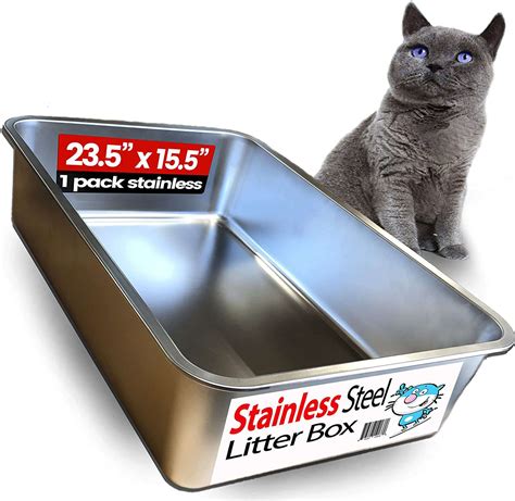 metal cat box|best stainless steel litter box.